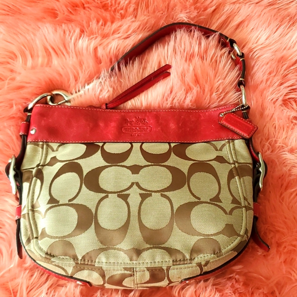 AUTHENTIC!!! COACH F12657 Zoe Signature Medium Hobo Bag